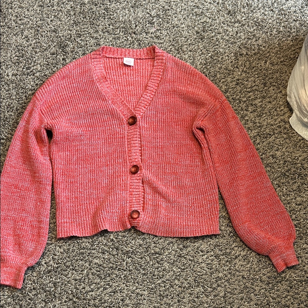 Wonder Nation Coral Cardigan Sweater